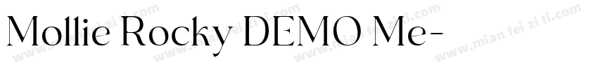 Mollie Rocky DEMO Me字体转换